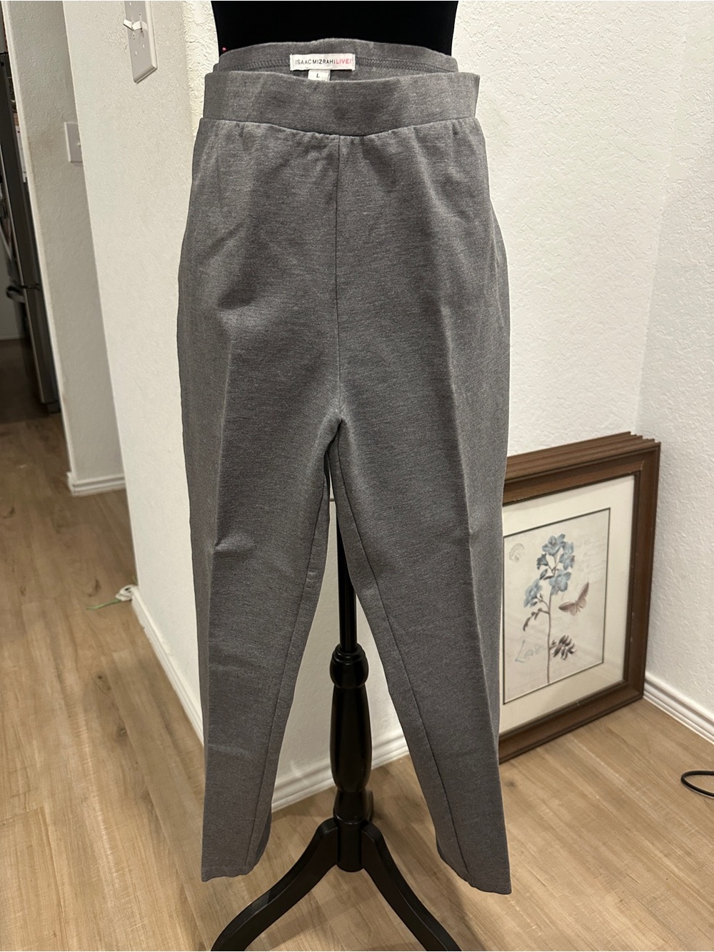 Isaac Mizrahi Gray Women’s Tailored Knit Pants